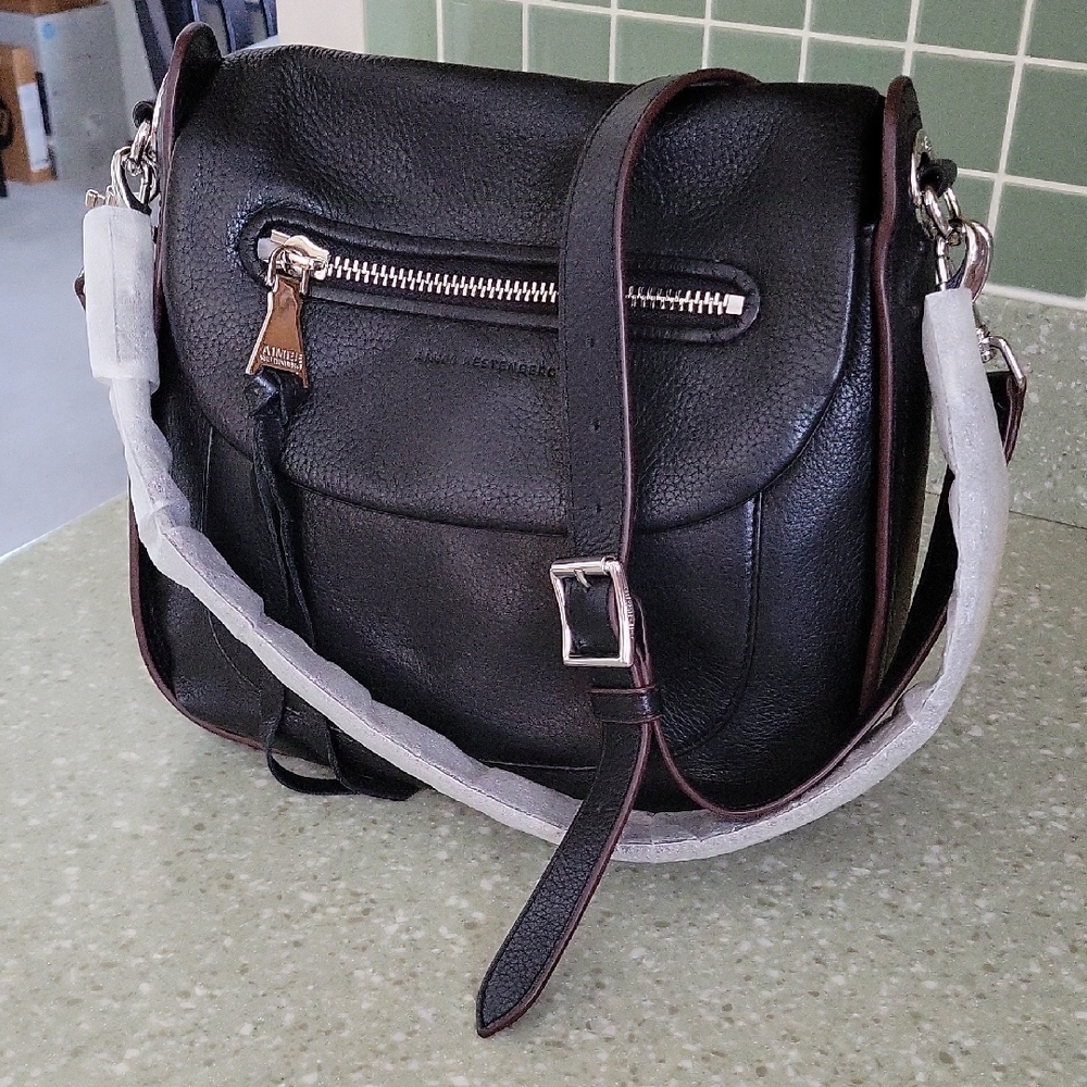 REMOVING 5/15/26 LAST REDUCTION. Aimee Kestenberg Charcoal Leather Bag